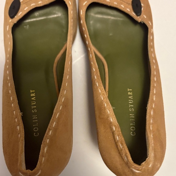 Colin Stuart Brown Suede Loafers with Olive Insole - Picture 7 of 10